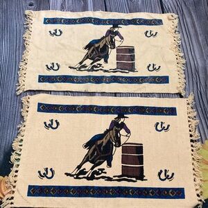 Barrel Racer Tapestry Placemats (2)
